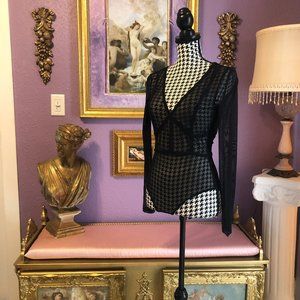 Black Mesh Bodysuit